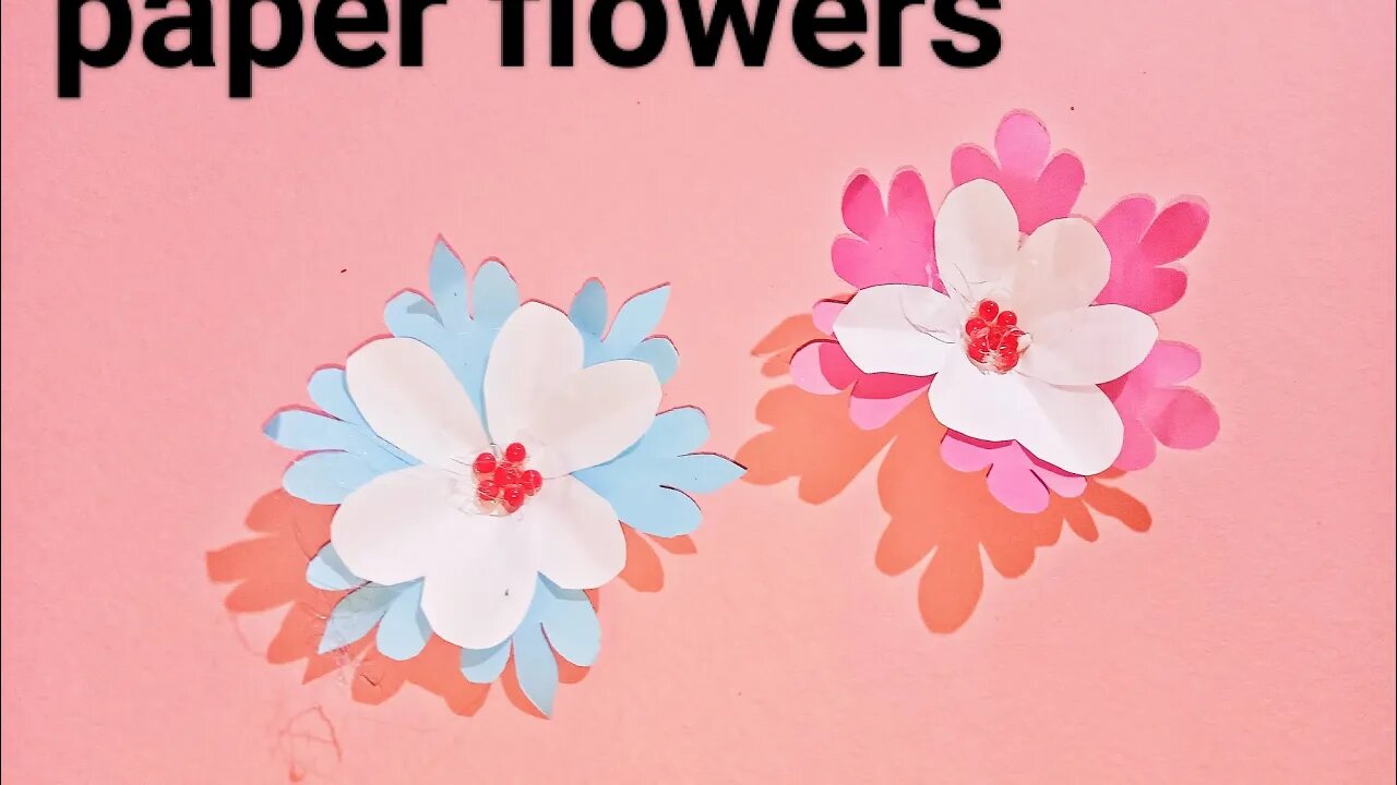 Beautiful Paper Flower Making Tutorial | Paper Flower For School | Home Decor | Crafts | Eira's Tube