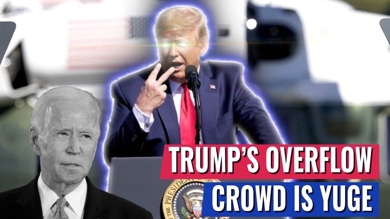 VIDEO PROOF: TRUMP OVERFLOW CROWD THIS WEEKEND IS BIGGER THAN ANY CROWD BIDEN OR KAMALA HAS EVER HAD