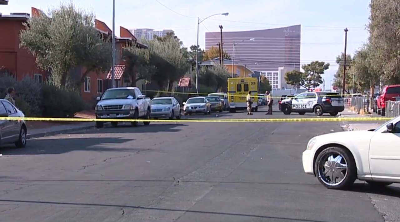 Homicide investigation in central Las Vegas