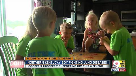 Cooper's Troopers support Kentucky boy fighting lung disease