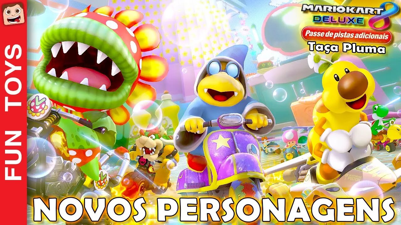 QUATRO NOVOS personagens e MAIS uma fase INÉDITA na 5ª DLC do MARIO KART 8 Deluxe 🏁 Taça Pluma! 🪶