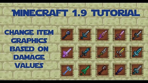 Minecraft Tutorial Part 051 - Changing Item Graphics Based on Damage Values