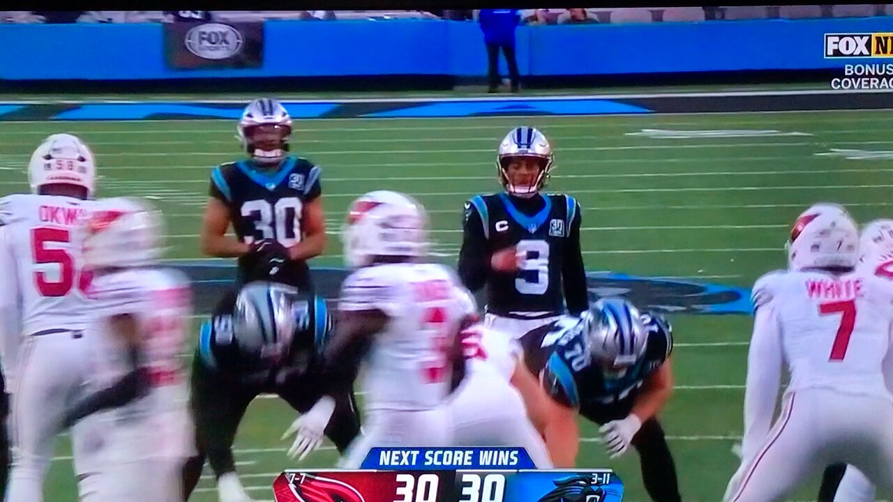 Panthers RB #30 Chuba Hubbard TD🏈 21yds *ot game winner*