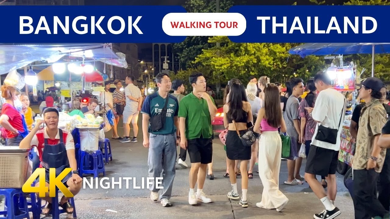 Live Bangkok tour 🔴 Walking tour Bangkok Hot places ❤️🔥 NIght walks in Thailand