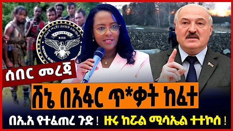 ሸኔ በአፋር ጥ*ቃት ከፈተ ❗️ በአ.አ የተፈጠረ ጉድ ❗️ ዙሩ ከሯል ሚሳኤል ተተኮሰ ❗️