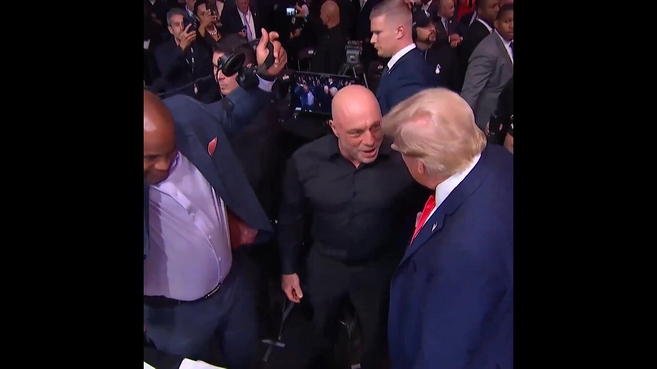 WATCH: Trump and Joe Rogan Embrace after winning Election!