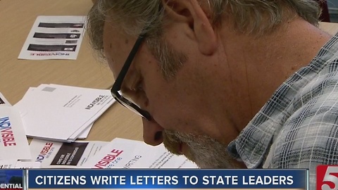 Citizens Write Letters To State Leaders In D.C.