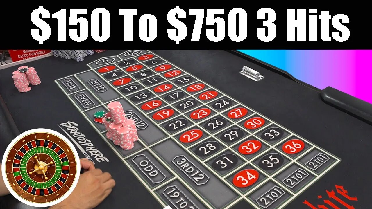 Turn $150 to $750 in 3 hit with this Roulette System