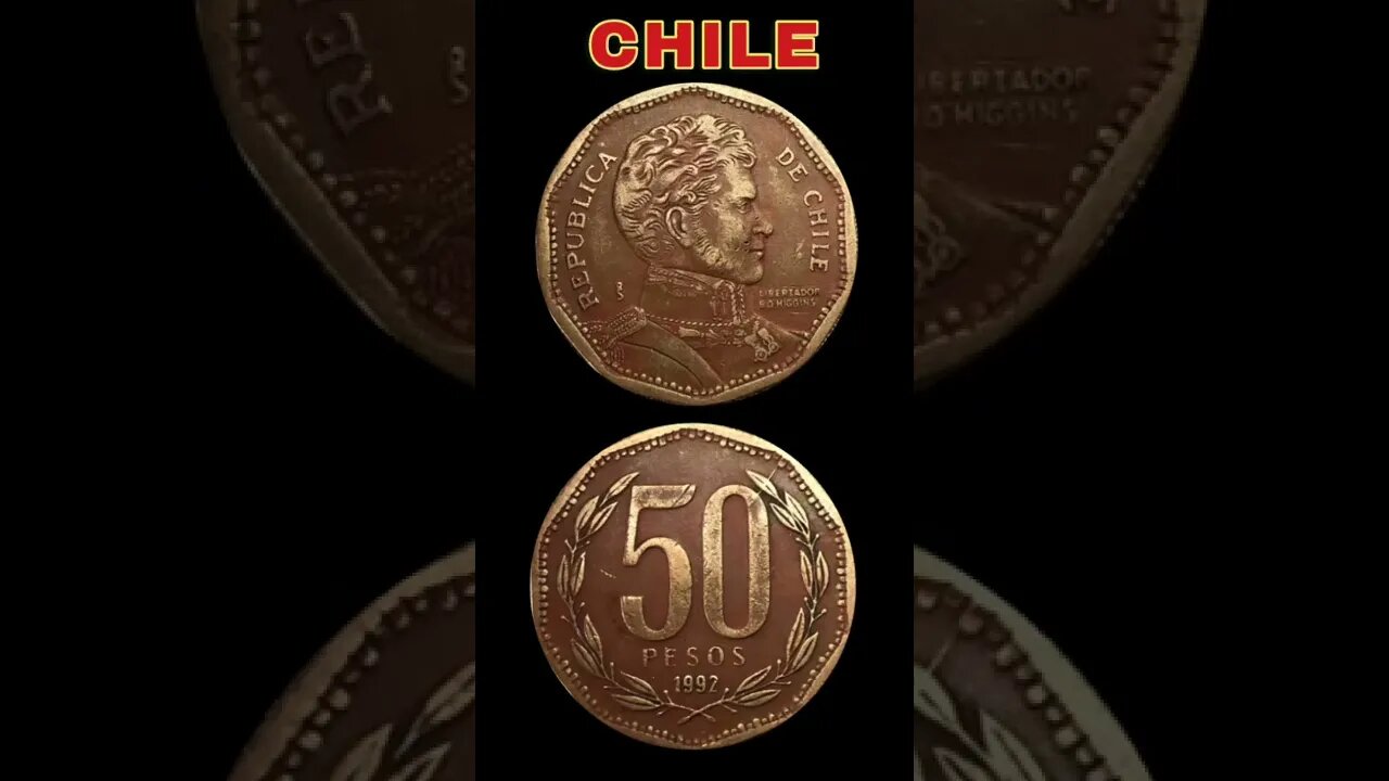 Chile 50 Pesos 1992.#shorts #coinnotesz