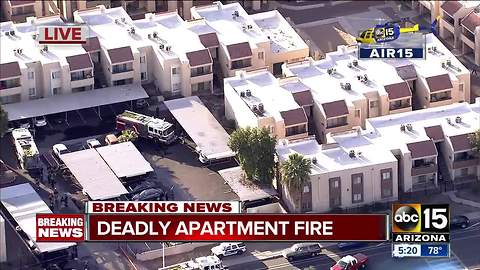 Body found after fire at Phoenix apartments