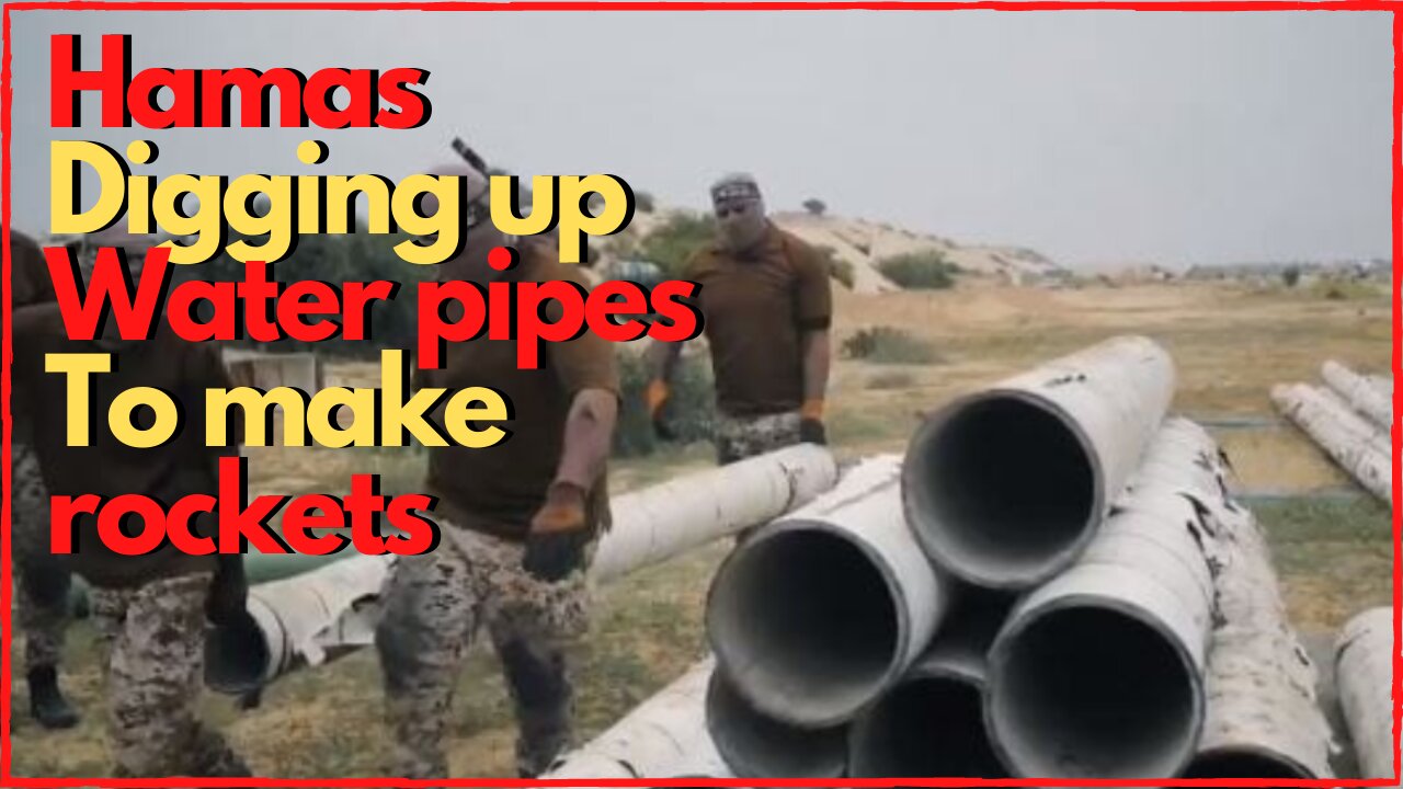 Hamas boasts of digging up water pipes to make rockets while US sends them money for more