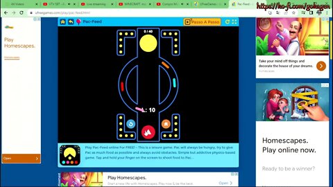 jogando pac-feed