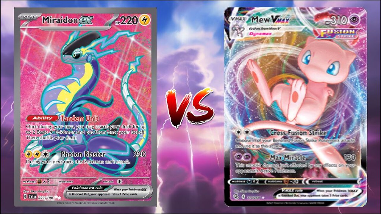 Pokemon TCG Live Miraidon EX Flaaffy VS Fusion Strike Mew VMAX Genesect V!!