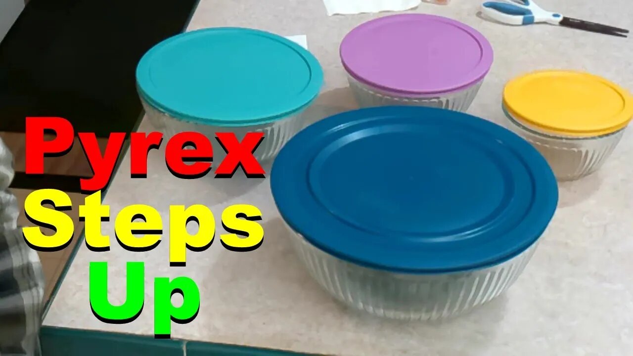 No. 914 – New Set Of Pyrex Mixing Bowls with Lids Unboxing