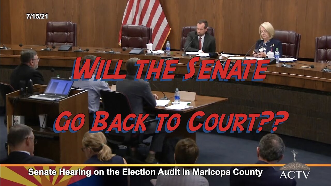 Will Az. Senate Go Back to Court to Enforce Subpoena on Maricopa County