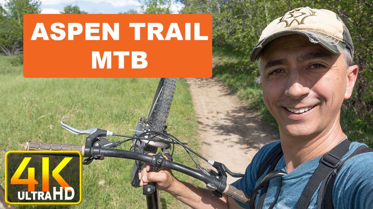 MTB With Crashes the Aspen Trail in Driggs Teton County Idaho (4k UHD)