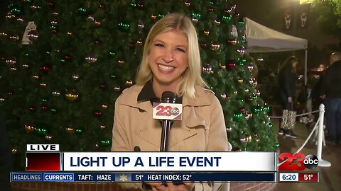 Tracking our next storm at the Light up a Life event