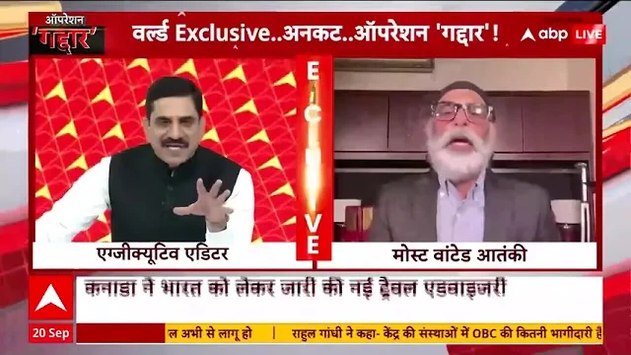 #SFJ General counsel Gurpatwant singh #Pannun on @ABPNews