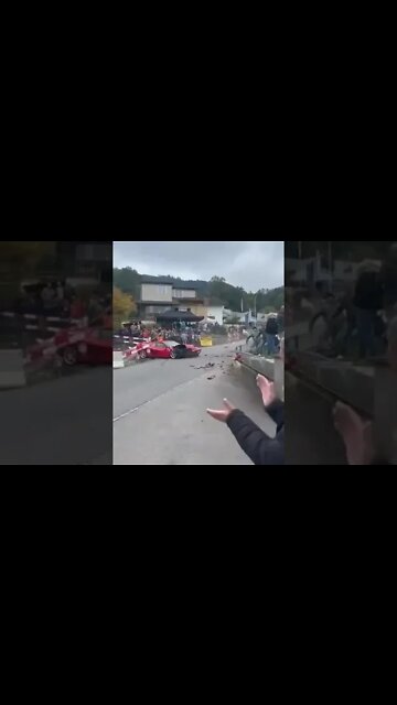 Car crashes on race track #carcrash #drivingfails