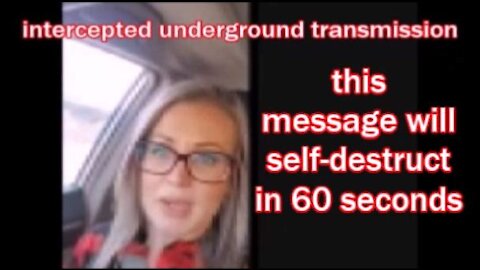 intercepted underground transmission top secret