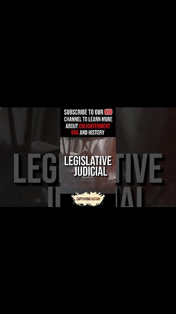 The Enlightenment Era Ideas: Branches of Government #shorts