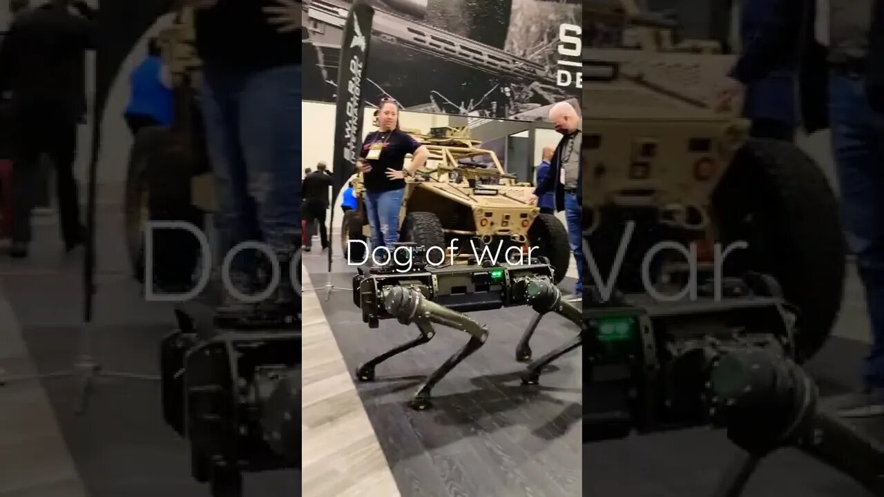 Robot Dog does tricks