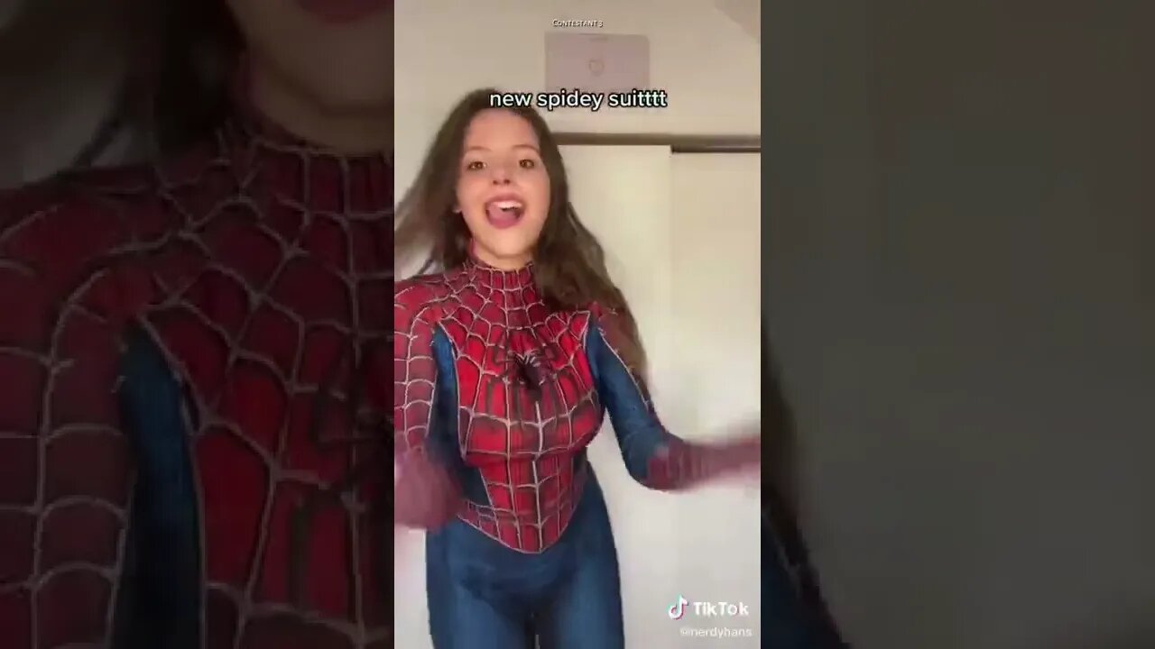 Rate the Girls: Best Spiderwoman TikTok Cosplay Contest #5 (Spiderman) 🕷💖 #shorts