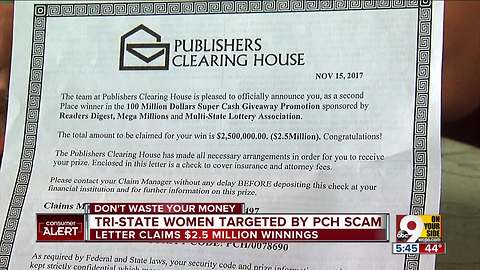 Don't fall for Publishers Clearing House scam