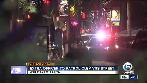 Extra officer to patrol Clematis Street in downtown West Palm Beach