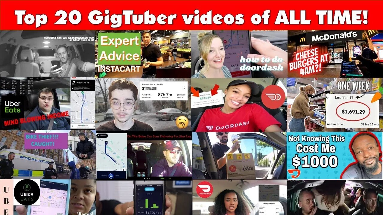 Top 20 Most Viewed GigTuber Videos of ALL TIME!