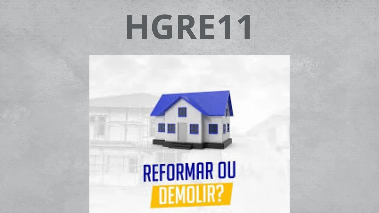 #hgre11 demolir para vender ?