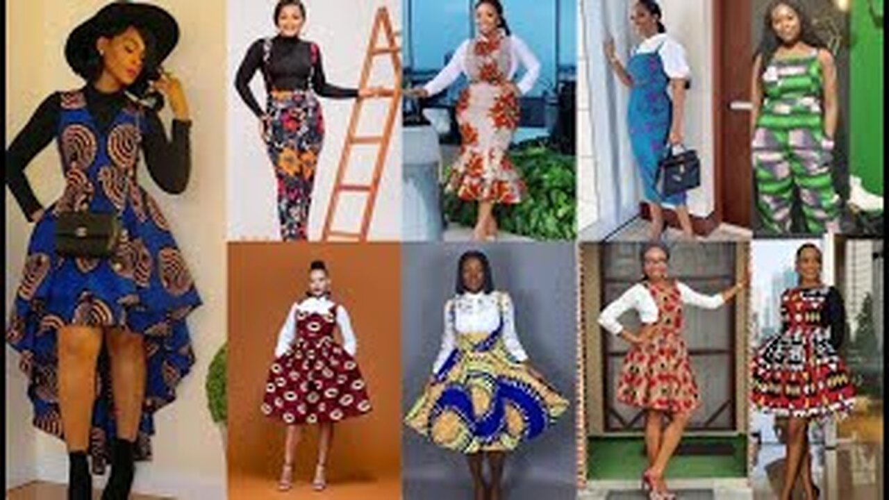 Ankara Pinafore and Dungaree Style For Gorgeous Ladies @fashionstyle1 | How To Cut and Sew It