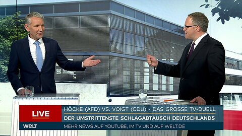 TV-DUELL vom 11.04.2024: Björn Höcke (AfD) gegen Mario Voigt (CDU)