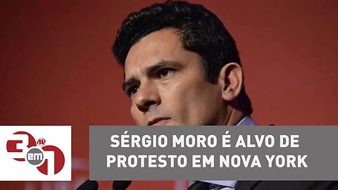 Sérgio Moro é alvo de protesto em Nova York