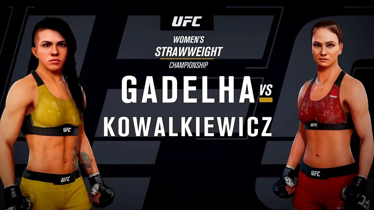 EA Sports UFC 3 Gameplay Karolina Kowalkiewicz vs Claudia Gadelha