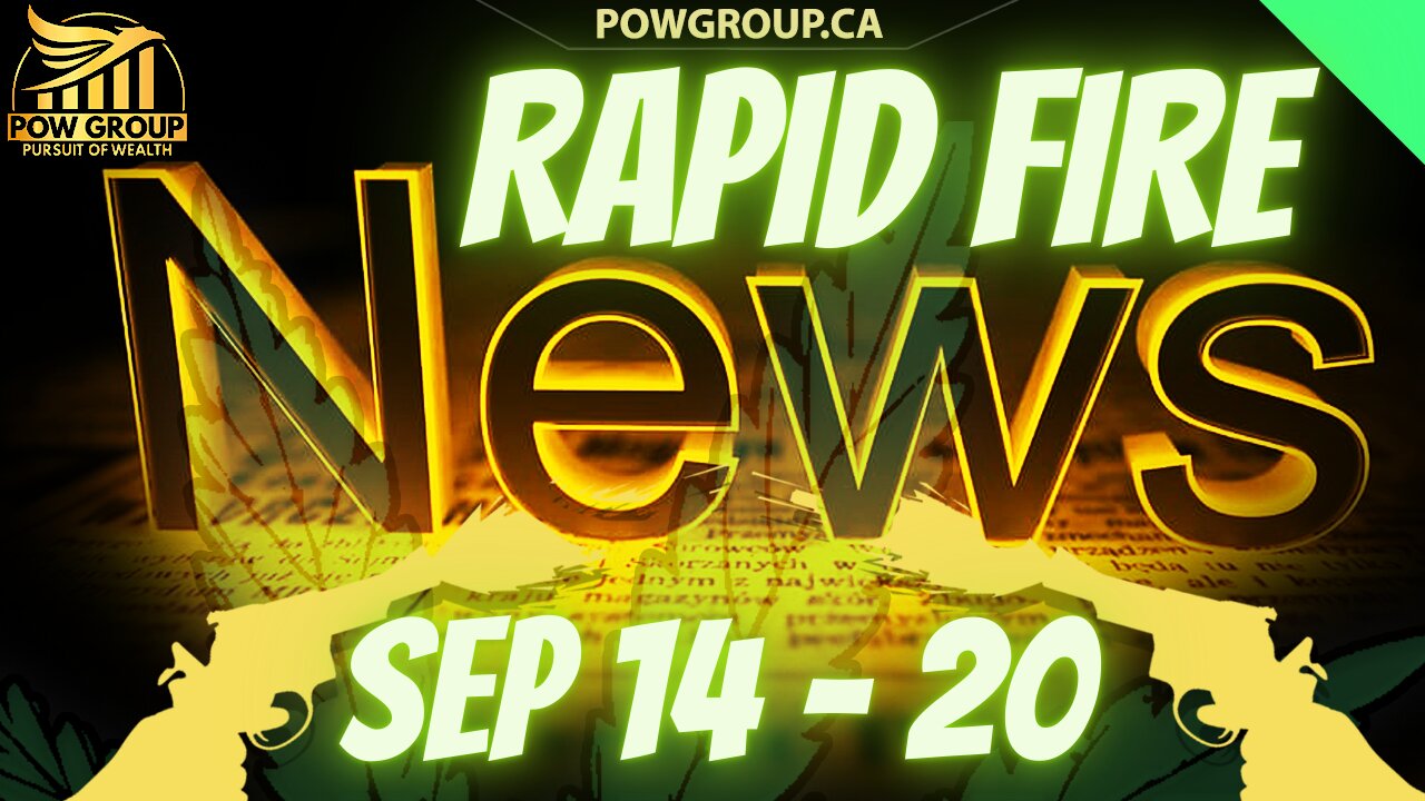 CannaNews Weekly Recap & Rapid Fire Updates (September 14th - 20th, 2024)