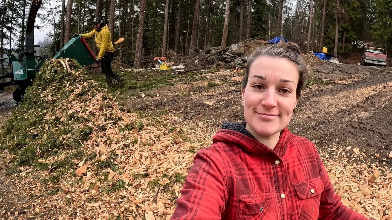 She Wants To Get CHIPPING! Dealing With MUD At Our Off Grid Property