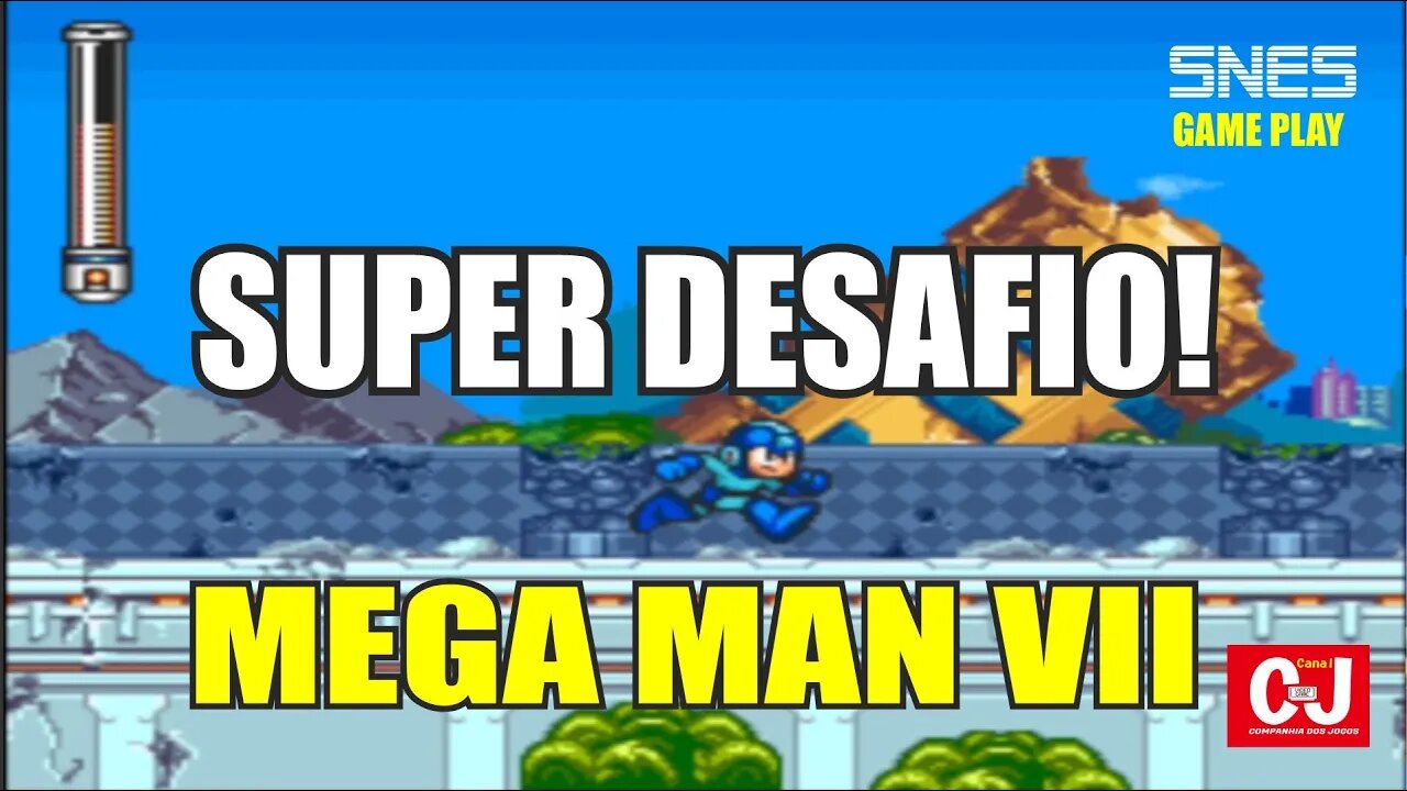 Super Desafio em Mega Man 7 (SNES)