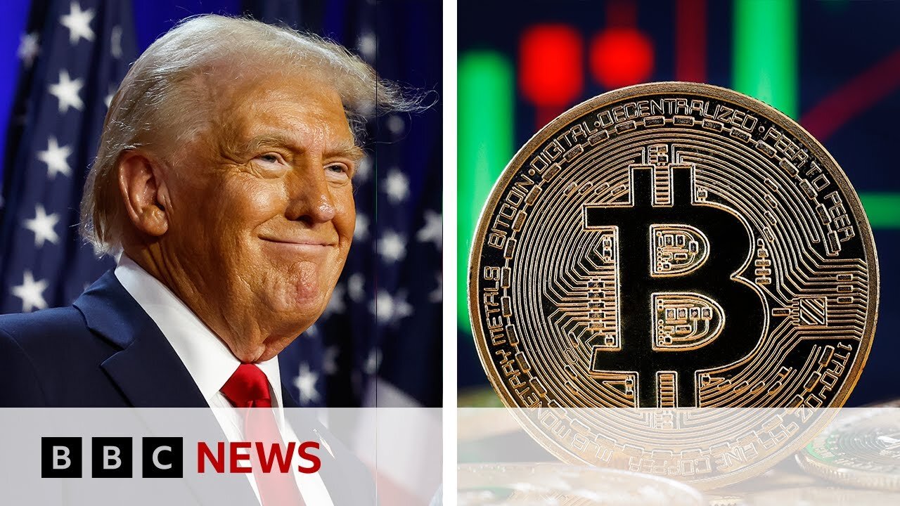 Bitcoin trades at record high following Trump US election win | BBC News