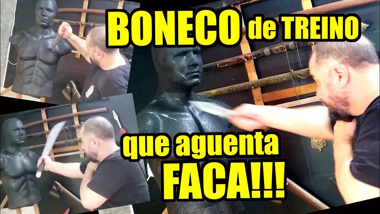Boneco pra treinar combate com lâminas!!!