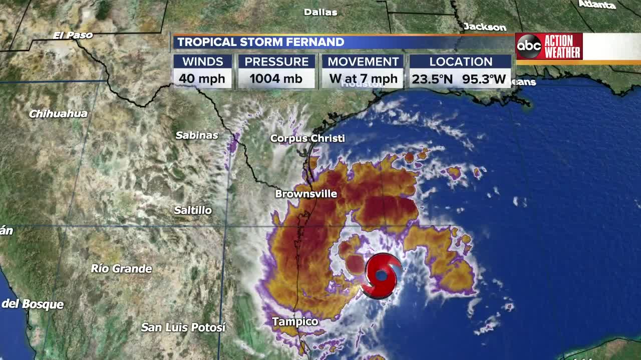 Tropical Storm Fernand forms in the Gulf, no threat to Florida