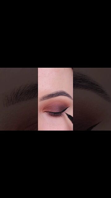 Brown Fall Eye Makeup Look #Shorts