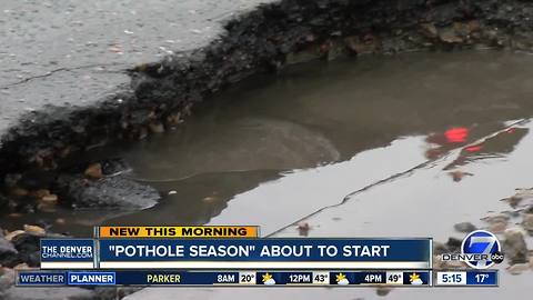 Pothole season starting