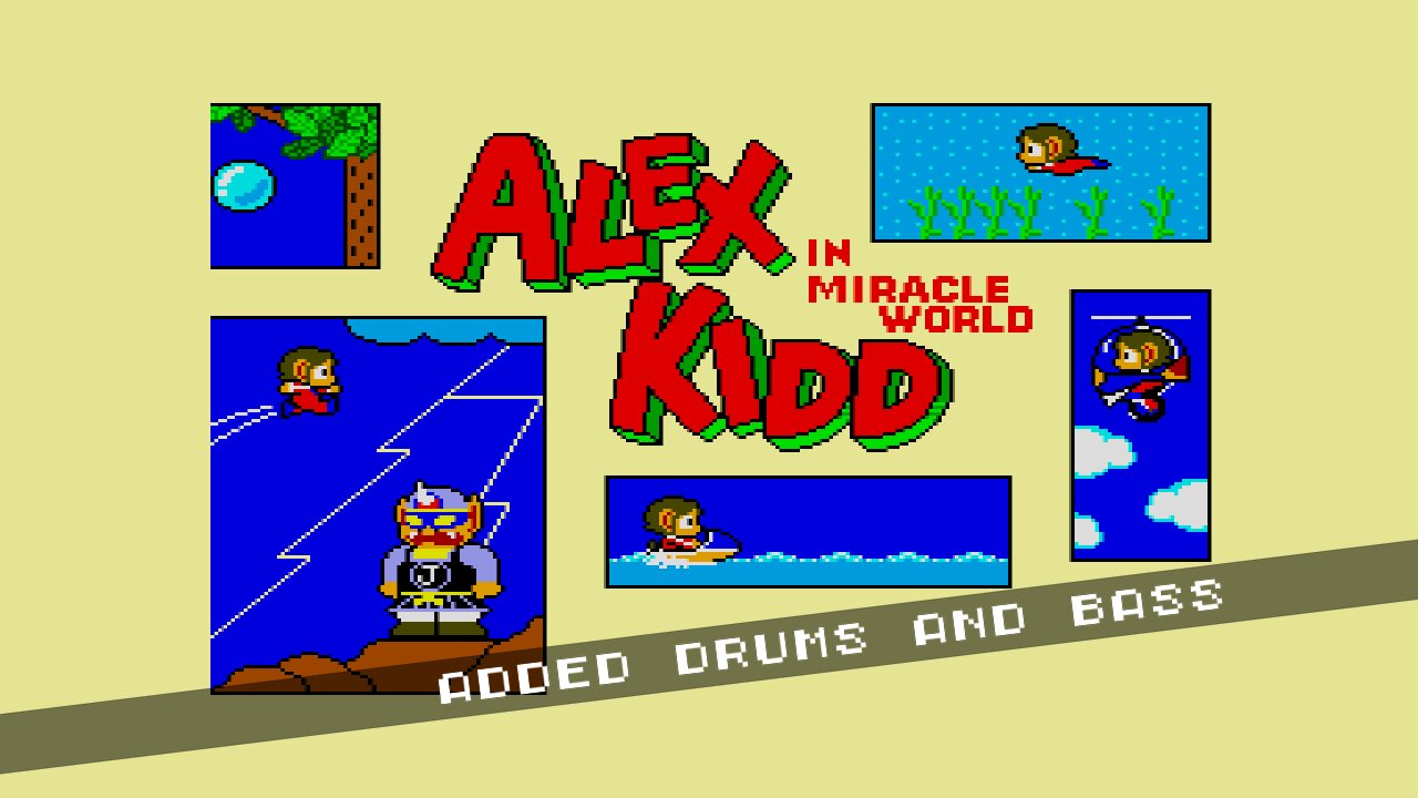 [SEGA Master System] Alex Kidd in Miracle World - Medley (added Drums & Bass)