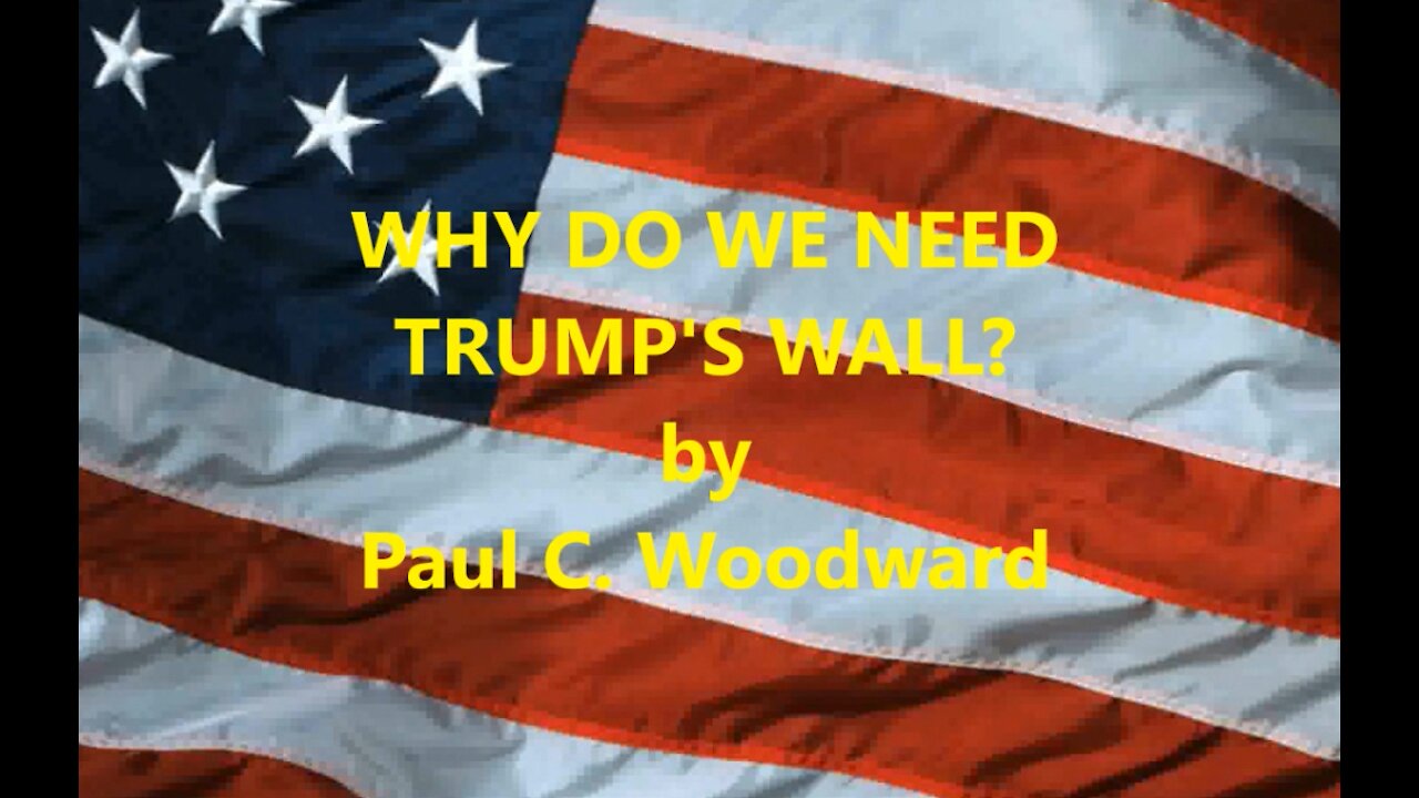 WHY DO WE NEED TRUMP'S WALL?