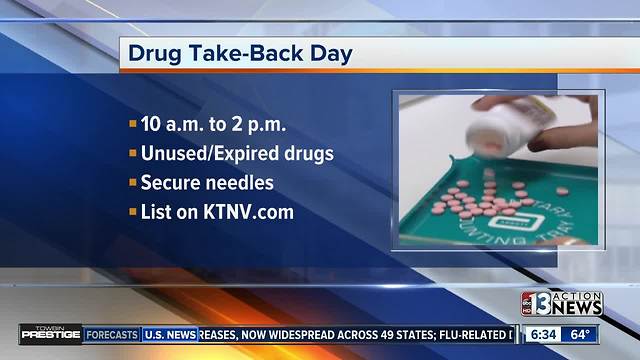 Drug take back day for Las Vegas community on Jan. 20