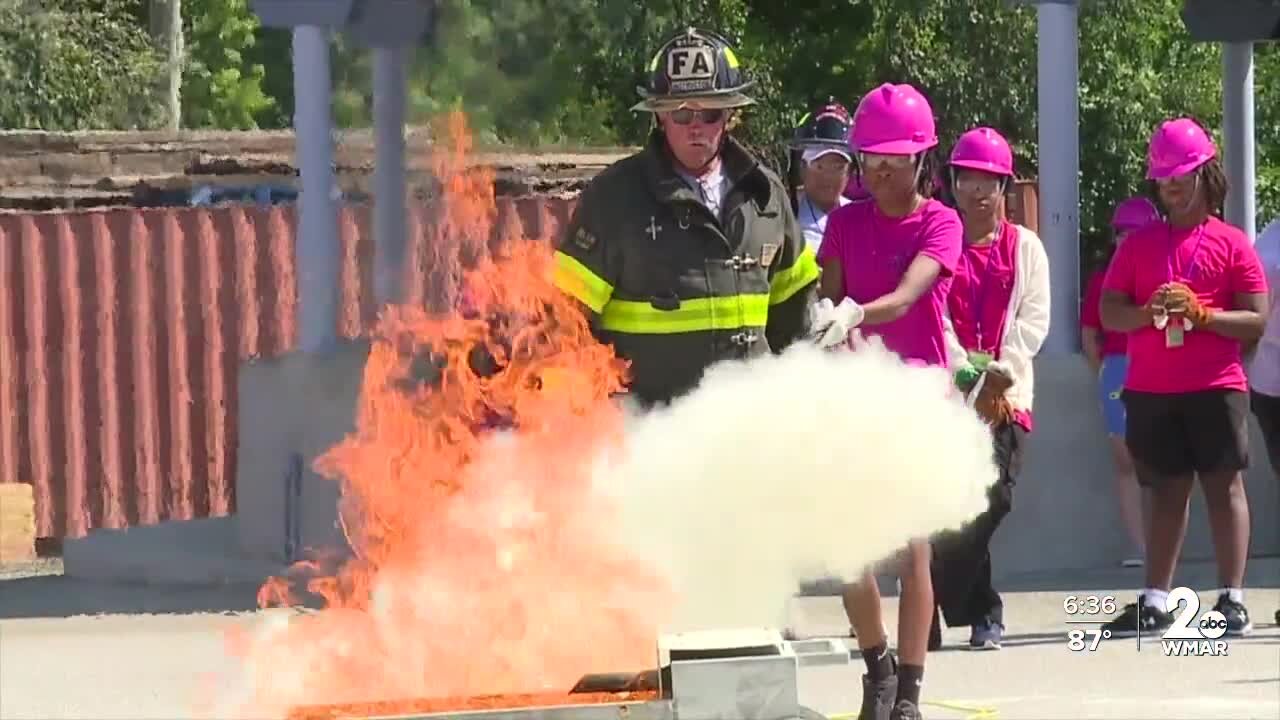 'Camp Spark' inspires girls to become firefighters