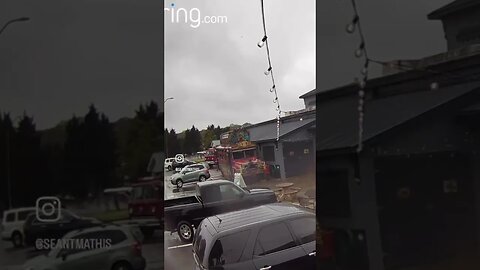 Attempting a burnout in a 1992 Buick Park Avenue.