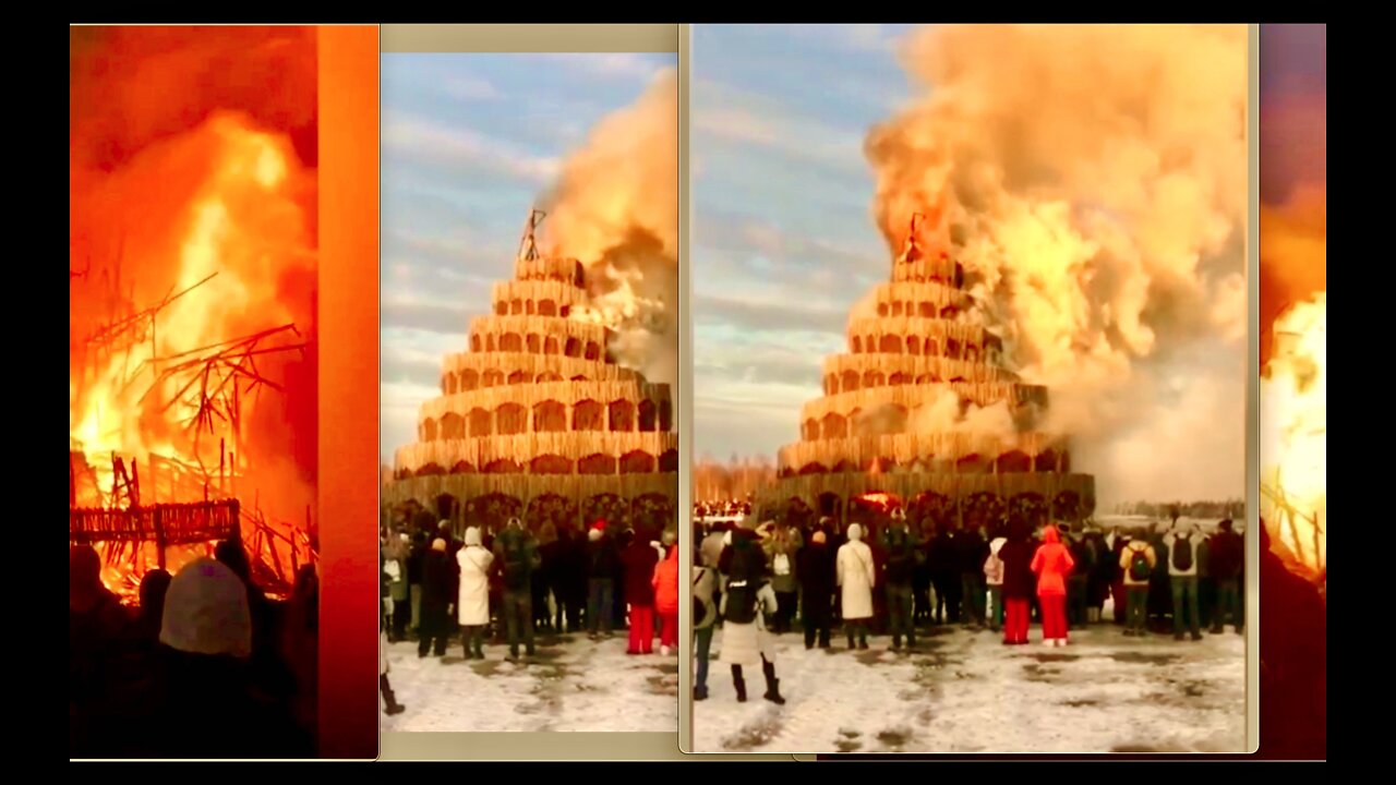 Russia Burns Tower Of Babel Symbolizing End Of Woke West Influence United Slaves Of America Babylon