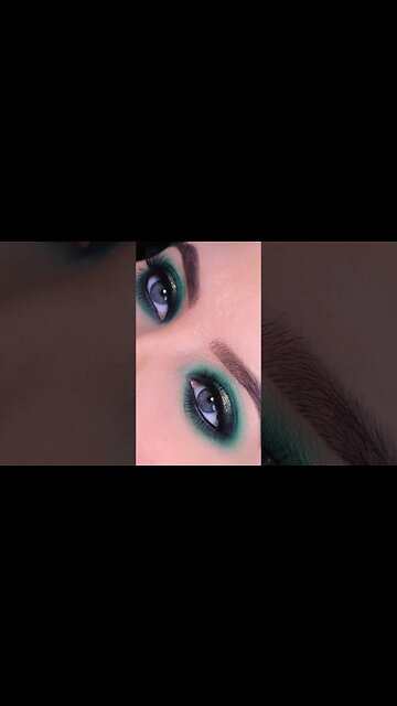 How To Green Smokey Eyes Tutorial #Shorts